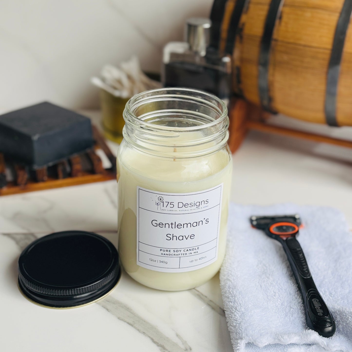 Masculine Scented Candle, Gifts for him