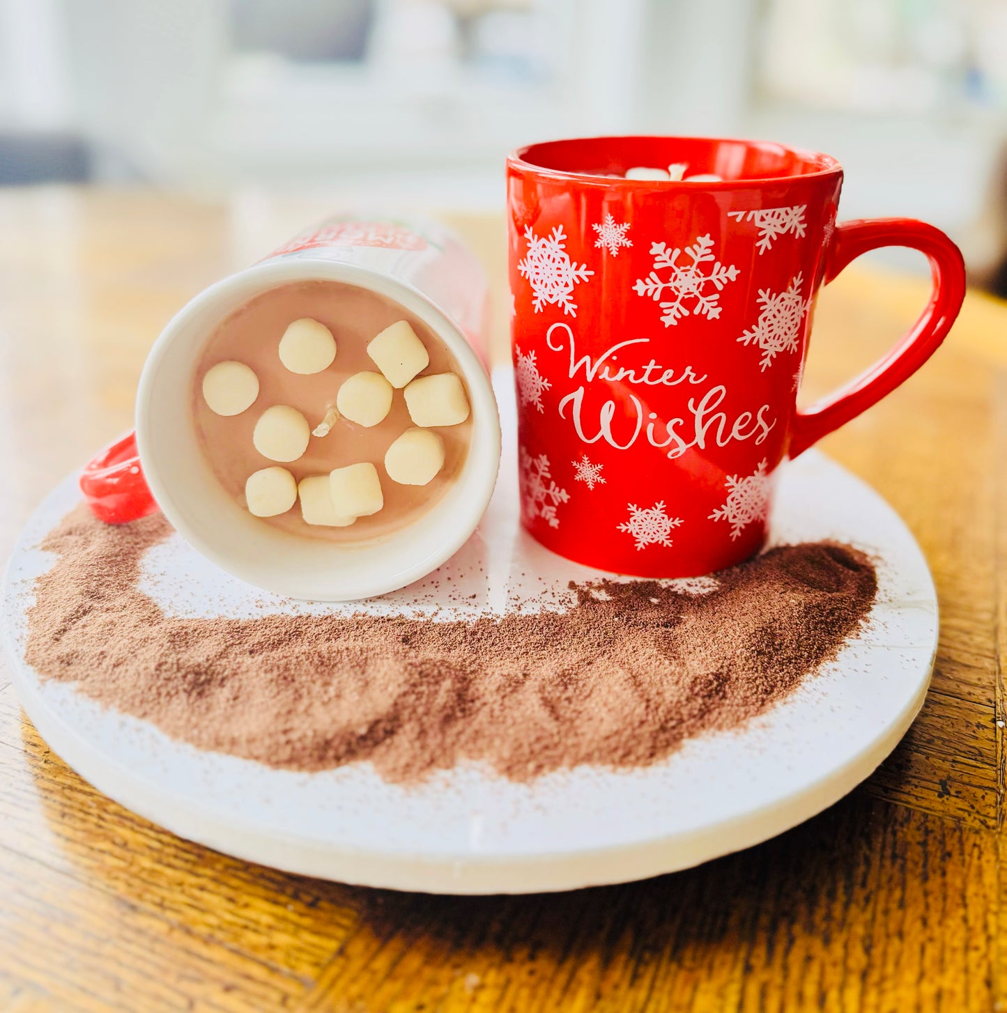 Hand-Poured Soy Candles | Christmas Candles | Hot Cocoa Mugs