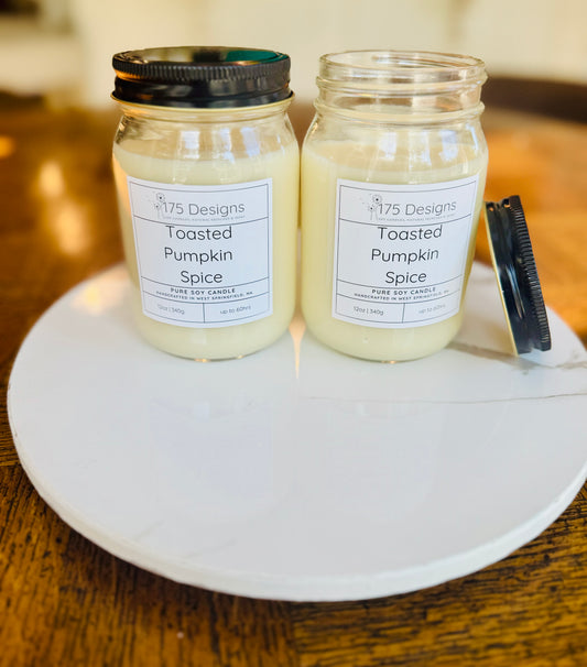 Hand-Poured Soy Candle | Toasted Pumpkin Spice