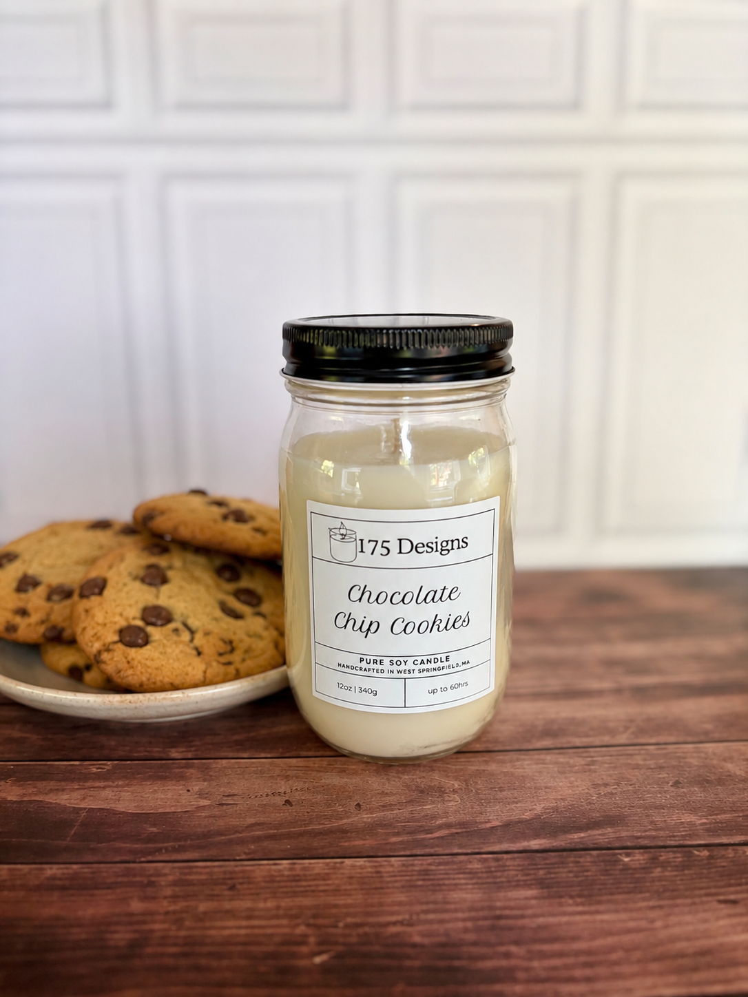 Hand-Poured Soy Candle | Chocolate Chip Cookies