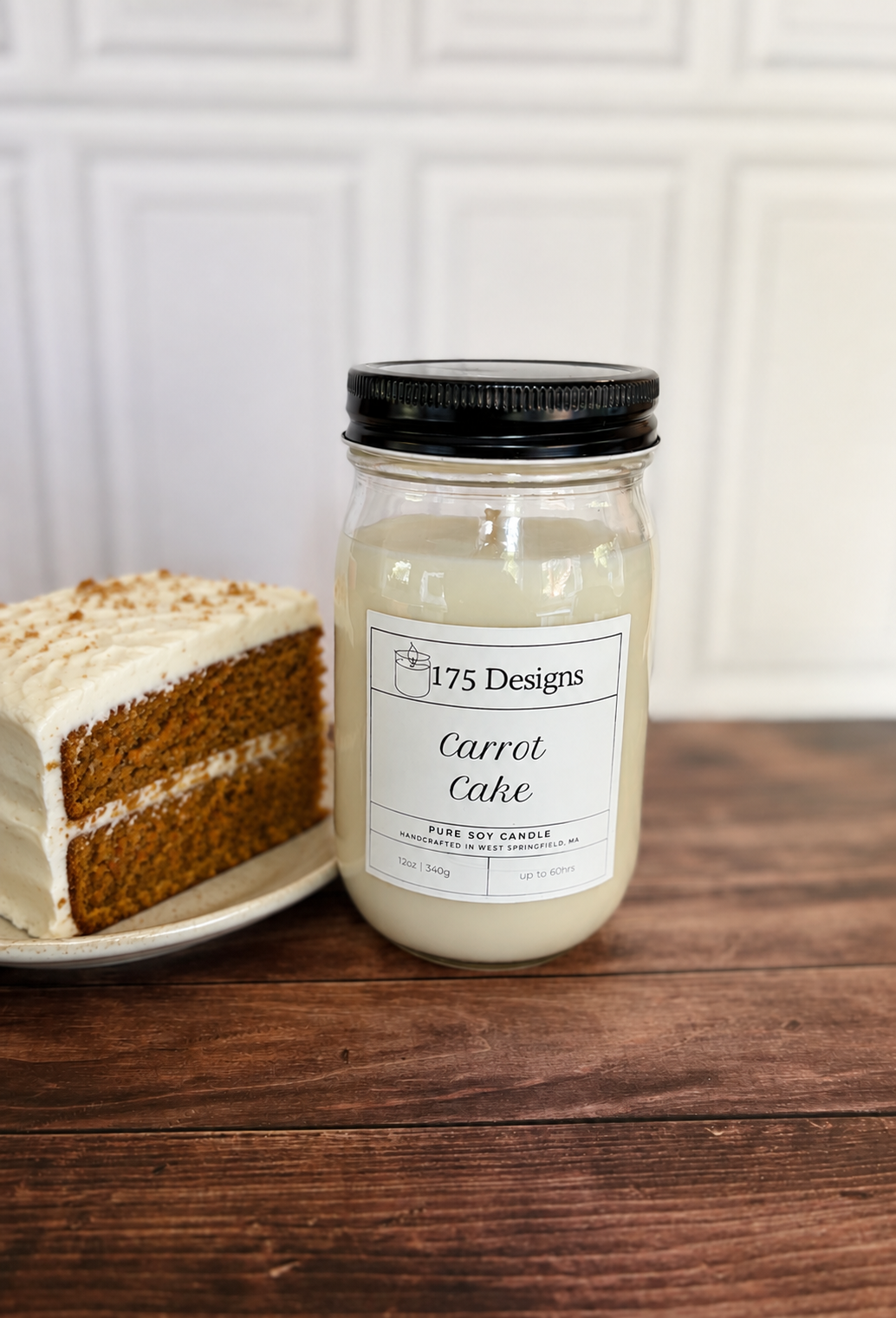 Hand-Poured Soy Candle | Carrot Cake