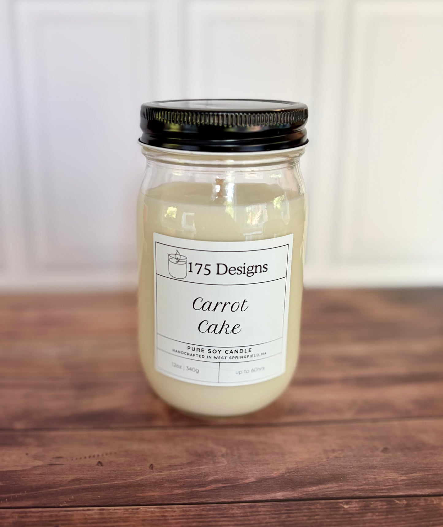 Hand-Poured Soy Candle | Carrot Cake