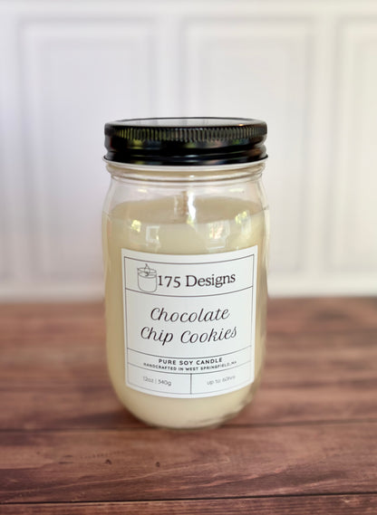 Hand-Poured Soy Candle | Chocolate Chip Cookies