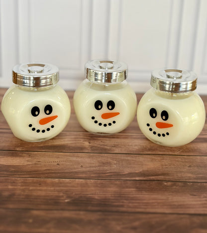 Hand-Poured Soy Candle | Snowman