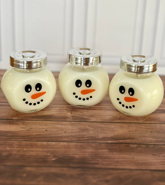 Hand-Poured Soy Candle | Snowman