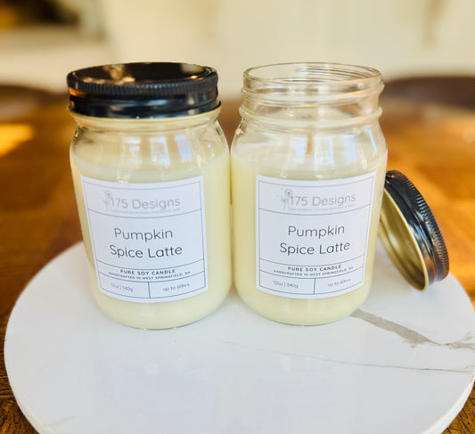 Hand-Poured Soy Candle | Pumpkin Spice Latte