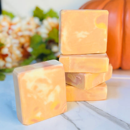 Handmade Soap | Fall Theme | Caramel Pumpkin Swirl