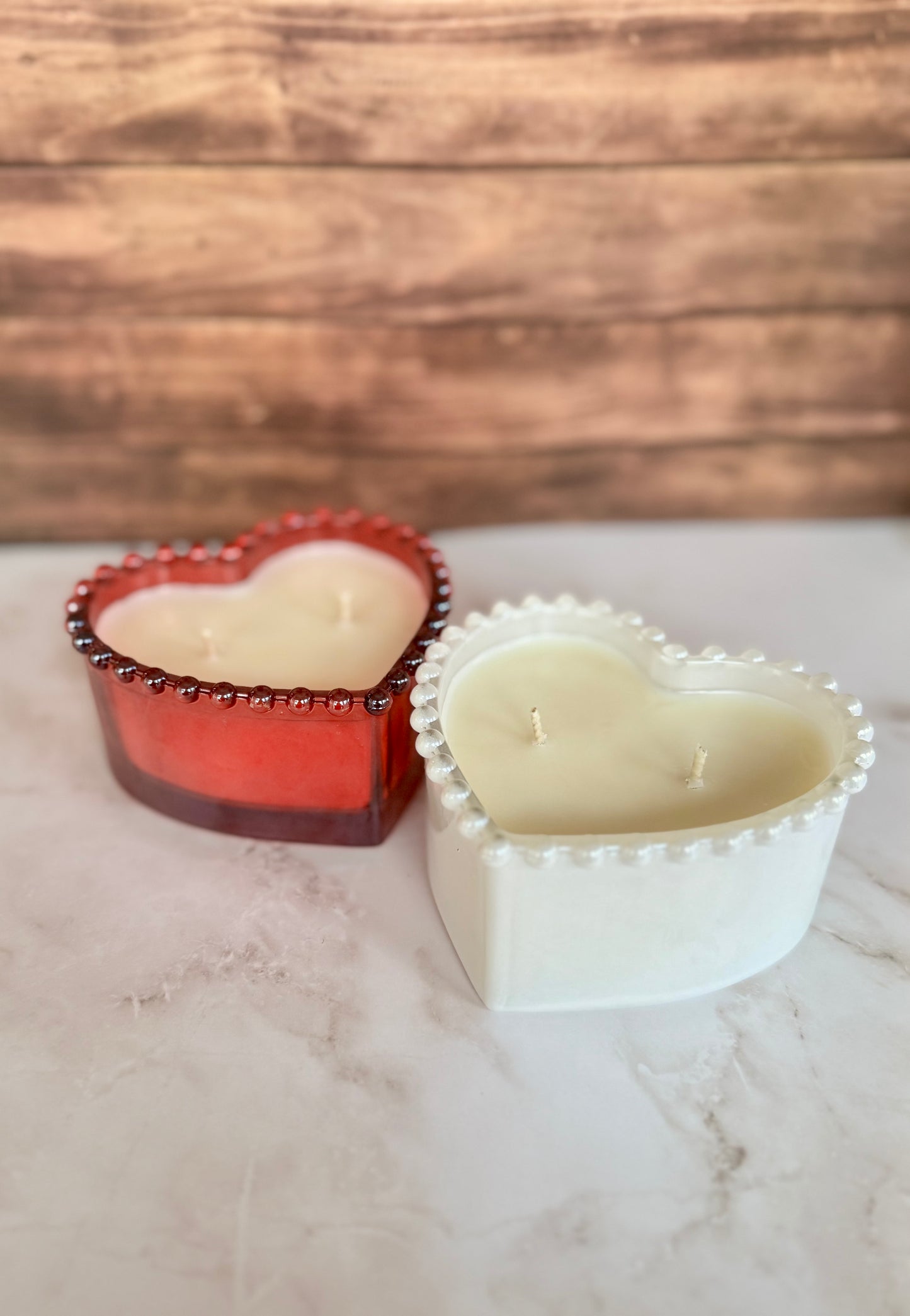 Hand-Poured Soy Candles | Valentines Day Candles | Hearts