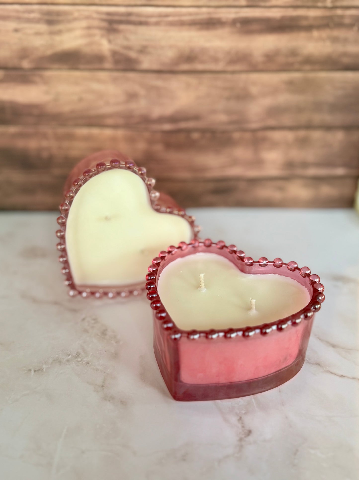 Hand-Poured Soy Candles | Valentines Day Candles | Hearts