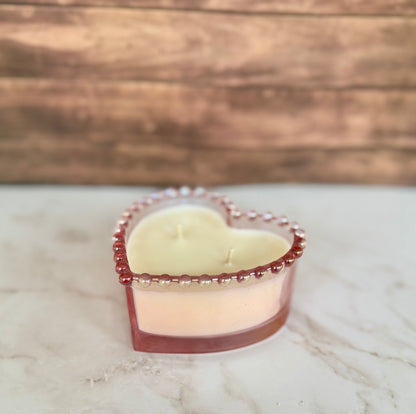 Hand-Poured Soy Candles | Valentines Day Candles | Hearts