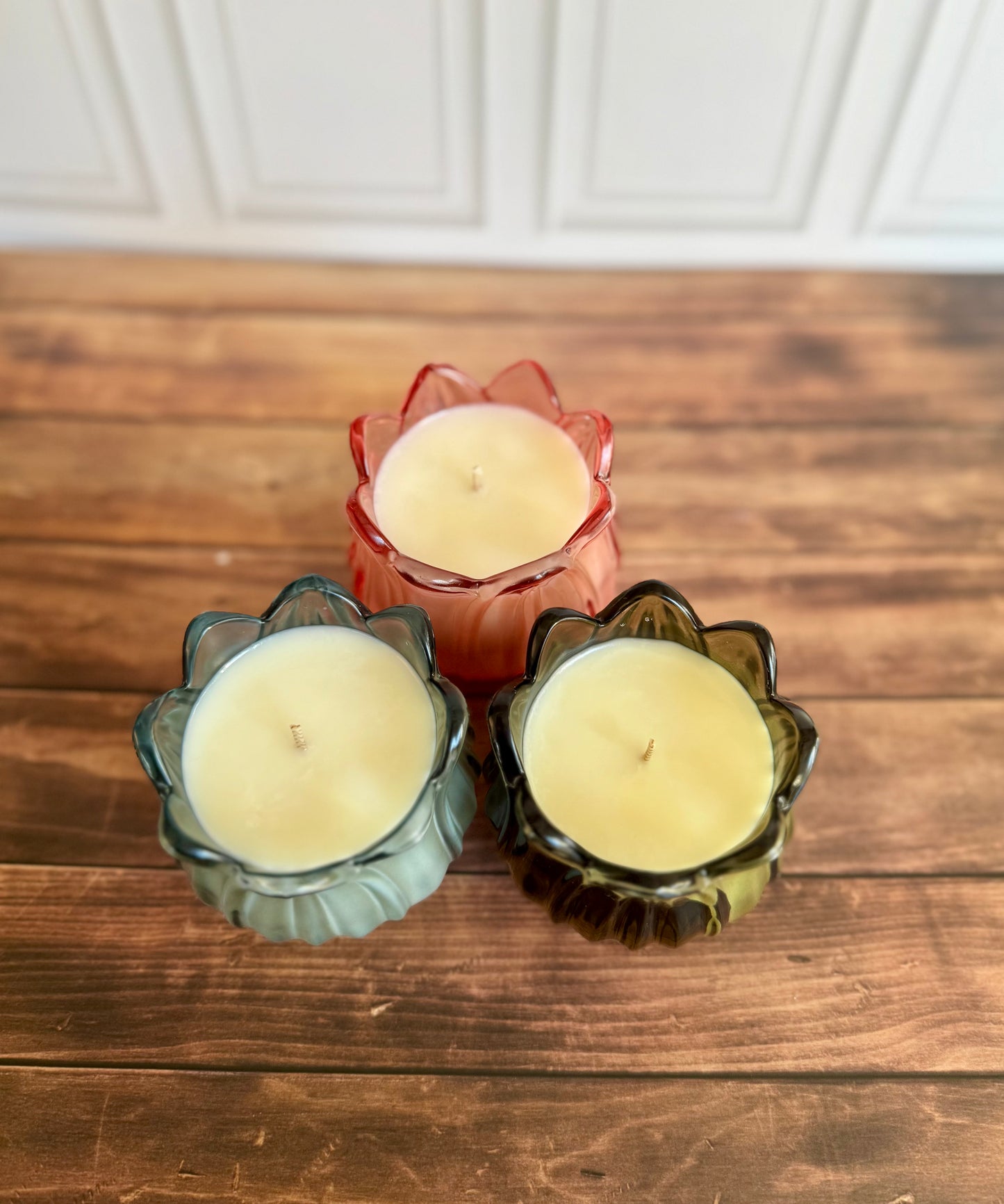 Hand-Poured Soy Candles | Flower Garden Trio